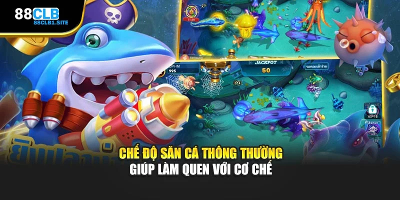 Chế độ săn cá thông thường giúp làm quen với cơ chế