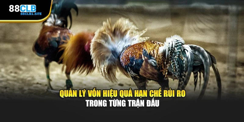 Quản lý vốn hiệu quả hạn chế rủi ro trong từng trận đấu