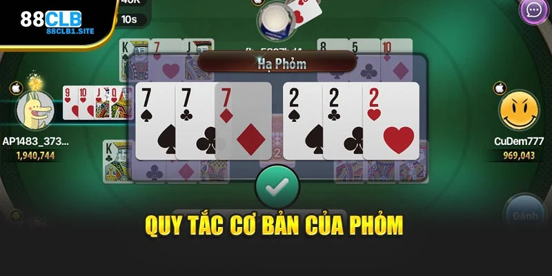 Quy tắc cơ bản của Phỏm